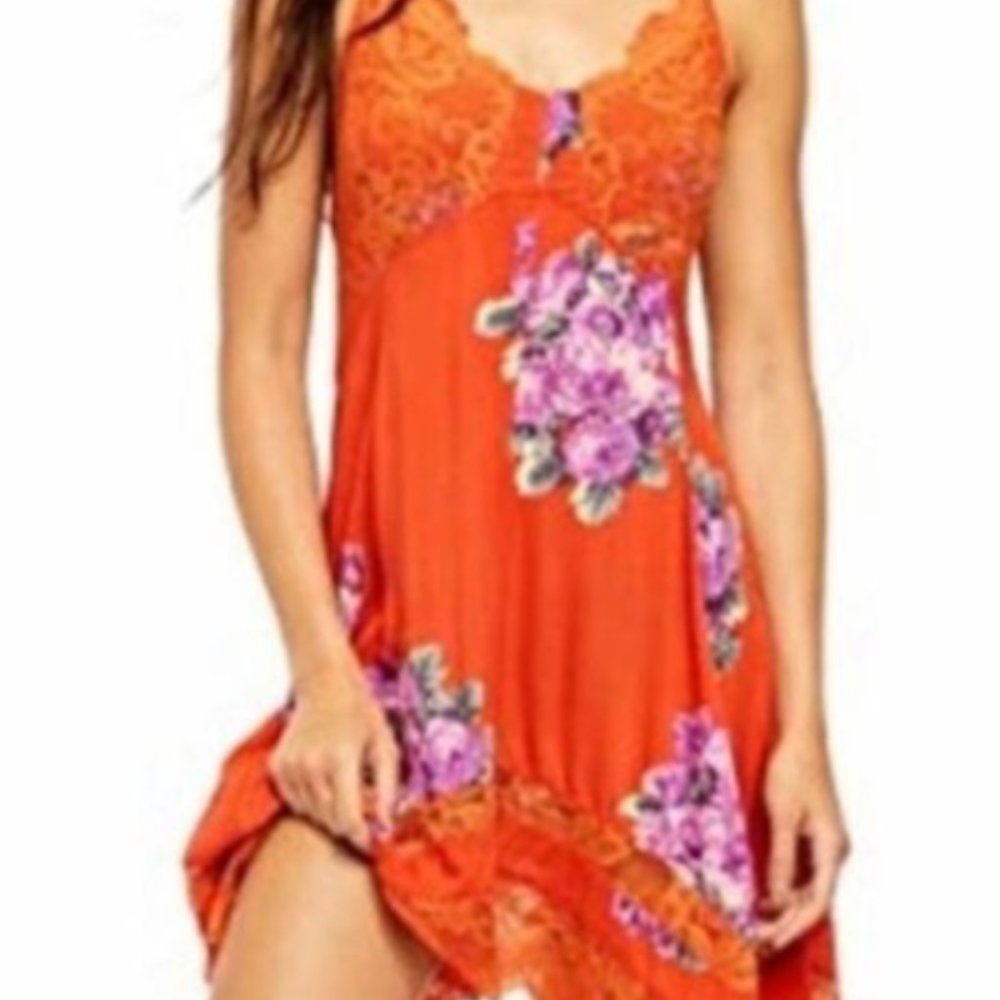 Table for Two Orange Trapeze Dress New with tags